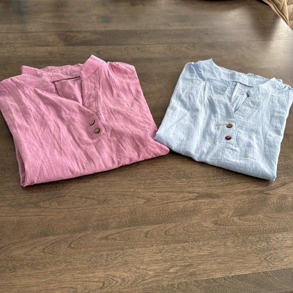 Amazon Tops - NWOT Set of two short sleeve tops